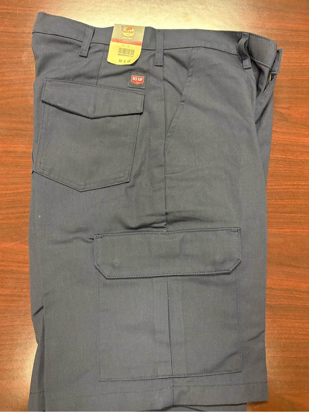 Red Kap Men's Navy Utility Cargo Shorts Heavy-Duty Workwear